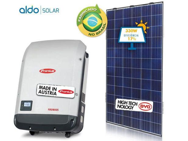 Gerador de Energia Fronius FINAME/MDA ALDO Solar GF-9900FM 9,9KWP Fronius Primo Mono 220V BYD - Alba eletronicos Menor preço em Gerador de Energia Fronius FINAME/MDA ALDO Solar GF-9900FM 9,9KWP Fronius Primo Mono 220V BYD - Alba eletronicos
