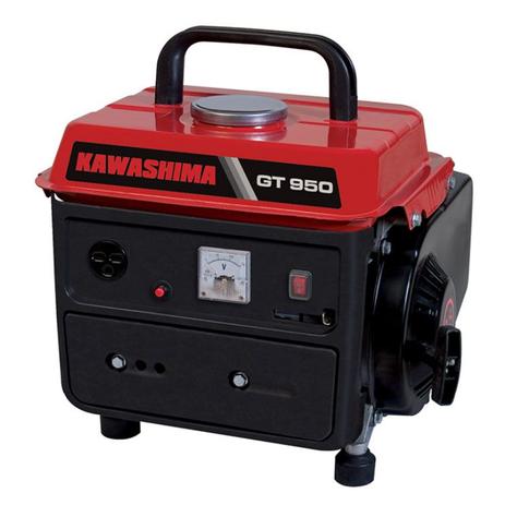 Gerador Energia 840/950W Gasolina 62cc 2T carregador bateria voltimetro Kawashima Gt950 Menor preço em Gerador Energia 840/950W Gasolina 62cc 2T carregador bateria voltimetro Kawashima Gt950