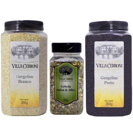Gergelim Branco, Gergelim Preto, Cebola Salsa Alho - Villa cerroni Menor preço em Gergelim Branco, Gergelim Preto, Cebola Salsa Alho - Villa cerroni