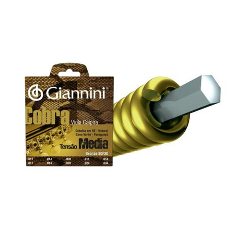 Giannini - Encordoamento Para Viola CV82M Menor preço em Giannini - Encordoamento Para Viola CV82M