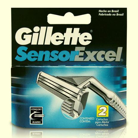 Gillette carga para aparelho sensor excel c/2 Menor preço em Gillette carga para aparelho sensor excel c/2