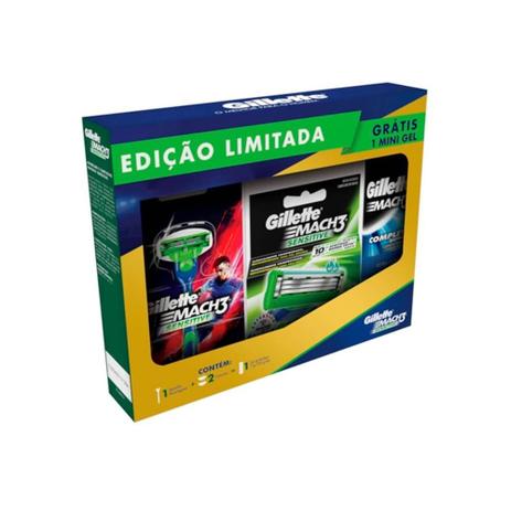 Gillette Mach3 Sensi Care Aparelho De Barbear + 2 Cargas + Gel 71g é boa?
