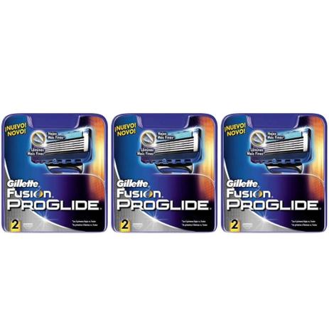 Gillette Proglide Carga Regular C/2 (Kit C/03) Menor preço em Gillette Proglide Carga Regular C/2 (Kit C/03)