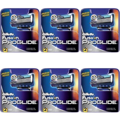 Gillette Proglide Carga Regular C/2 (Kit C/06) Menor preço em Gillette Proglide Carga Regular C/2 (Kit C/06)