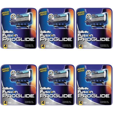 Gillette Proglide Carga Regular C/4 (Kit C/06) Menor preço em Gillette Proglide Carga Regular C/4 (Kit C/06)