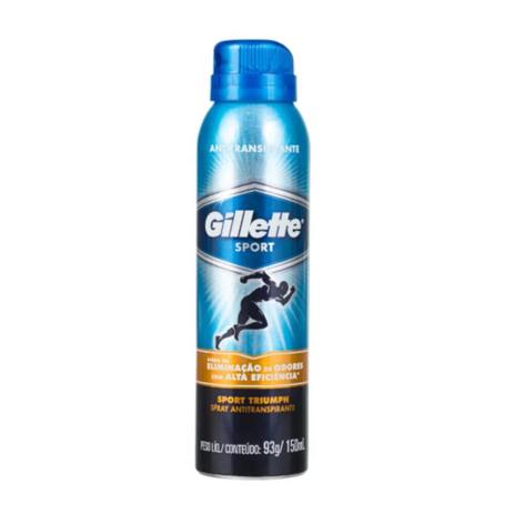 Gillette Sport Triumph Desodorante Aerosol Jato Seco 150ml Menor preço em Gillette Sport Triumph Desodorante Aerosol Jato Seco 150ml