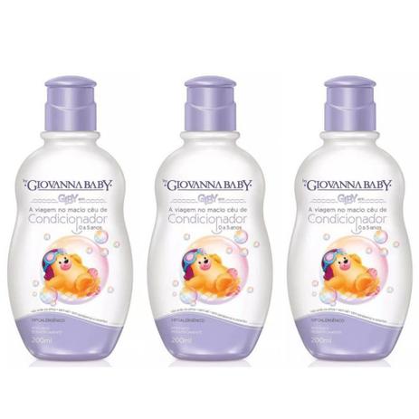 Giovanna Baby Giby Condicionador Infantil 200ml (Kit C/03) Menor preço em Giovanna Baby Giby Condicionador Infantil 200ml (Kit C/03)