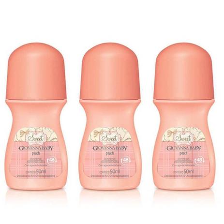 Giovanna Baby Peach Desodorante Rollon 50ml (Kit C/03) Menor preço em Giovanna Baby Peach Desodorante Rollon 50ml (Kit C/03)