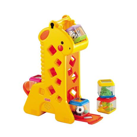 Girafa Com Blocos De Encaixar Para Bebês Fisher Price Menor preço em Girafa Com Blocos De Encaixar Para Bebês Fisher Price