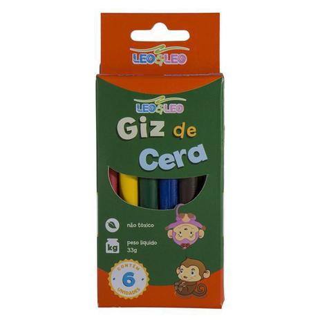 Giz de Cera 6 Cores Leo e Leo - Leonora Menor preço em Giz de Cera 6 Cores Leo e Leo - Leonora