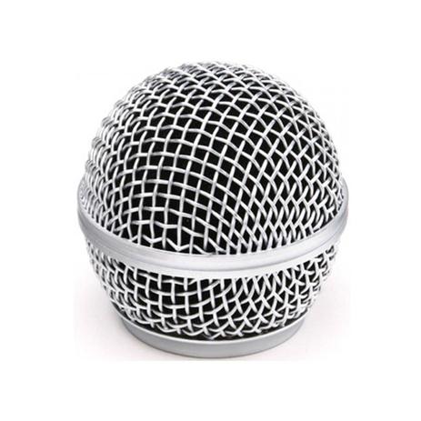 Globo Metálico Prata MXT P/ Microfone Altura 50 mm Rosca 31 mm - AC1703 Menor preço em Globo Metálico Prata MXT P/ Microfone Altura 50 mm Rosca 31 mm - AC1703