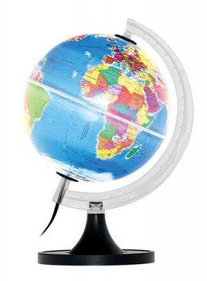 Globo Terrestre 21cm: Gênio - Político - Azul Plástico iluminado (base preta) - Libreria é boa?