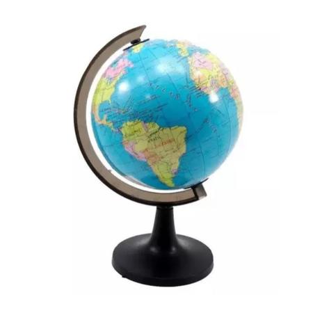 Globo Terrestre de Mesa Mapa Mundi Giratório Grande 30cm - Western Menor preço em Globo Terrestre de Mesa Mapa Mundi Giratório Grande 30cm - Western