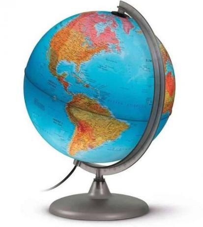 Globo Terrestre Iluminado Orion Politico Fisico Iluminado 30cm Tecnodidattica Globos Terrestre Magazine Luiza