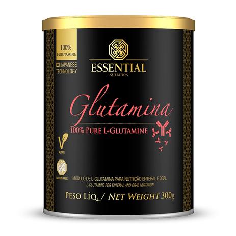 Glutamina 300g L-Glutamina 100 Pura - Essential Menor preço em Glutamina 300g L-Glutamina 100 Pura - Essential