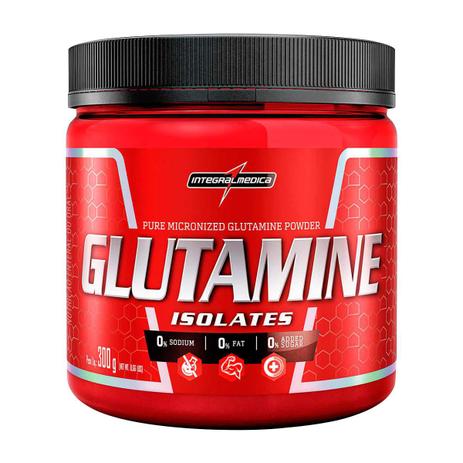Glutamine Isolates 300g Integralmedica Menor preço em Glutamine Isolates 300g Integralmedica