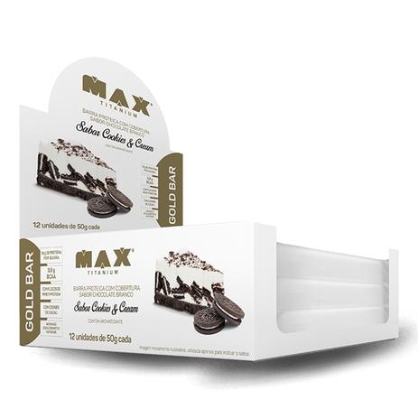 Gold Bar 50Gr CX 12Un - Max Titanium Menor preço em Gold Bar 50Gr CX 12Un - Max Titanium