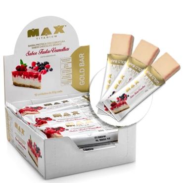 Gold bar display com 12 un frutas vermelhas - Max titanium Menor preço em Gold bar display com 12 un frutas vermelhas - Max titanium