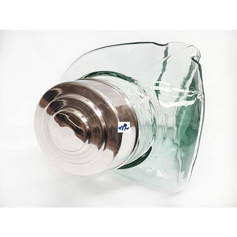 Gomo De Baleiro Mini De Vidro Novo Com Tampa Aluminio - Boemia Menor preço em Gomo De Baleiro Mini De Vidro Novo Com Tampa Aluminio - Boemia