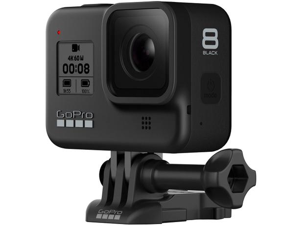 GoPro Hero 8 Black 12MP 4K Wi-Fi Bluetooth - 2” à Prova dÁgua com Bateria Recarregável