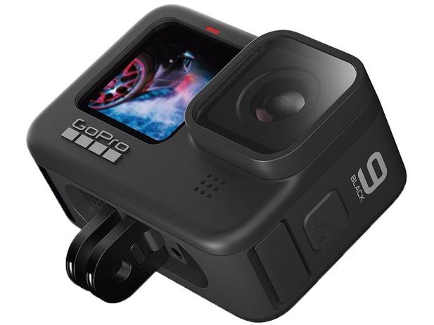 GoPro HERO9 Black 20MP Wi-Fi Bluetooth GPS - 2,27” à Prova de Água Transmissão ao Vivo