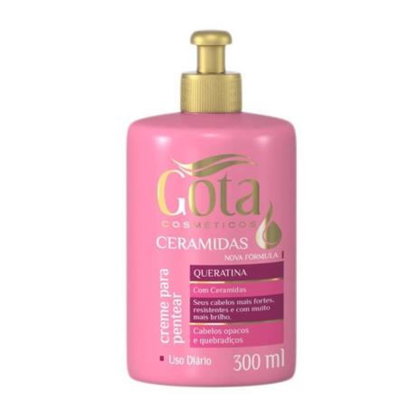 Gota Dourada Ceramidas Creme P/ Pentear 300ml Menor preço em Gota Dourada Ceramidas Creme P/ Pentear 300ml
