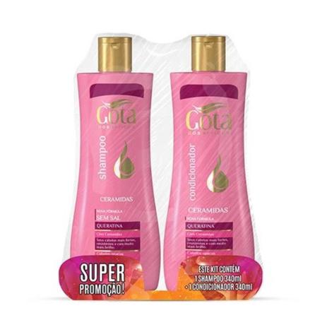 Gota Dourada Ceramidas Shampoo + Condicionador 340ml Menor preço em Gota Dourada Ceramidas Shampoo + Condicionador 340ml