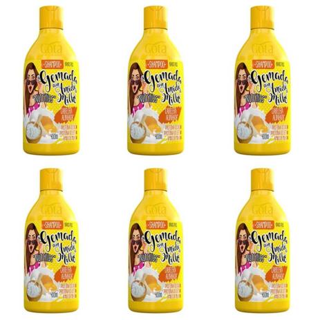 Gota Dourada Gemada Shampoo C/ Amido 400ml (Kit C/06) Menor preço em Gota Dourada Gemada Shampoo C/ Amido 400ml (Kit C/06)