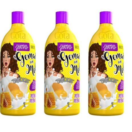Gota Dourada Gemada Shampoo C/ Mel 400ml (Kit C/03) Menor preço em Gota Dourada Gemada Shampoo C/ Mel 400ml (Kit C/03)