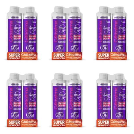 Gota Dourada Gotíssima Shampoo + Condicionador Balsamo 300ml (Kit C/06) Menor preço em Gota Dourada Gotíssima Shampoo + Condicionador Balsamo 300ml (Kit C/06)