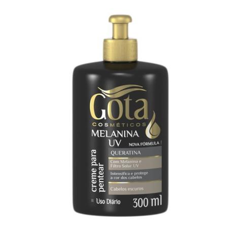 Gota Dourada Melanina Creme P/ Pentear 300ml Menor preço em Gota Dourada Melanina Creme P/ Pentear 300ml