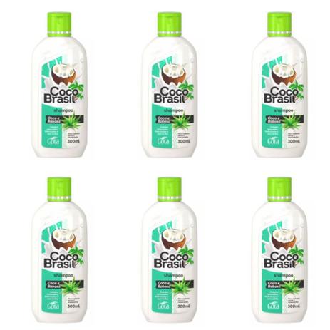 Gota Dourada Shampoo Coco E Babosa 300ml (Kit C/06) Menor preço em Gota Dourada Shampoo Coco E Babosa 300ml (Kit C/06)