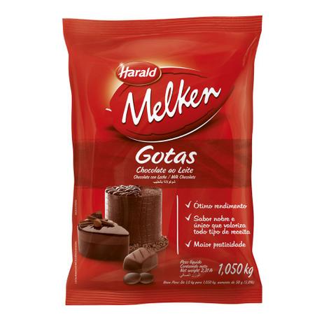 Gotas Chocolate Melken Ao Leite 1,05kg - Harald Menor preço em Gotas Chocolate Melken Ao Leite 1,05kg - Harald