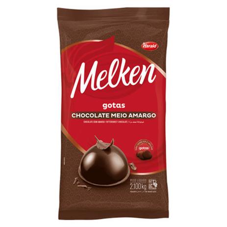 Gotas Chocolate Melken Meio Amargo 2,1kg - Harald Menor preço em Gotas Chocolate Melken Meio Amargo 2,1kg - Harald