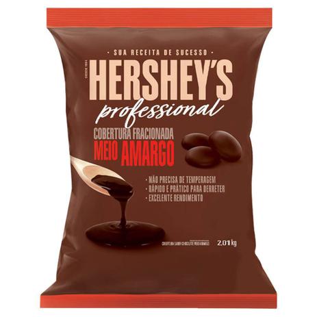 Gotas de Chocolate Cobertura Fracionada Meio Amargo 2,01kg - Hersheys Professional Menor preço em Gotas de Chocolate Cobertura Fracionada Meio Amargo 2,01kg - Hersheys Professional