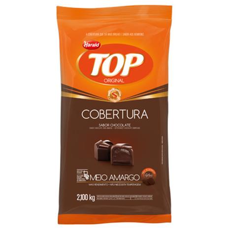 Gotas de Chocolate Fracionado Top Meio Amargo 2,1kg - Harald Menor preço em Gotas de Chocolate Fracionado Top Meio Amargo 2,1kg - Harald