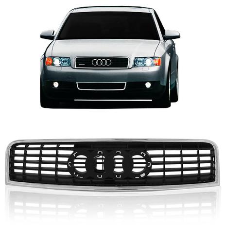 Grade Audi A4 Dianteira Radiador 2002 2003 2004 - Sp acessórios Menor preço em Grade Audi A4 Dianteira Radiador 2002 2003 2004 - Sp acessórios