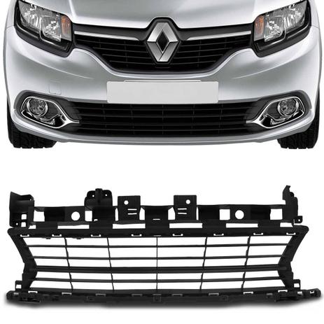 Grade Central Para-Choque Dianteiro Logan 2014 2015 2016 2017 2018 2019 Preta - Retrovex Menor preço em Grade Central Para-Choque Dianteiro Logan 2014 2015 2016 2017 2018 2019 Preta - Retrovex