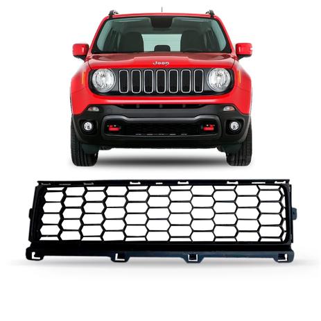 Grade Central Parachoque Dianteiro Jeep Renegade 2015 A 2018 - Lomaplast Menor preço em Grade Central Parachoque Dianteiro Jeep Renegade 2015 A 2018 - Lomaplast