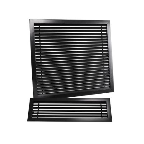 Grade de Ventilacao Inferior s/moldura Preta - Arke Menor preço em Grade de Ventilacao Inferior s/moldura Preta - Arke