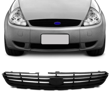 Menor preço em Grade Dianteira Central Ford Ka 2002 2003 2004 2005 2006 2007 Preto Espaço Emblema - Prime