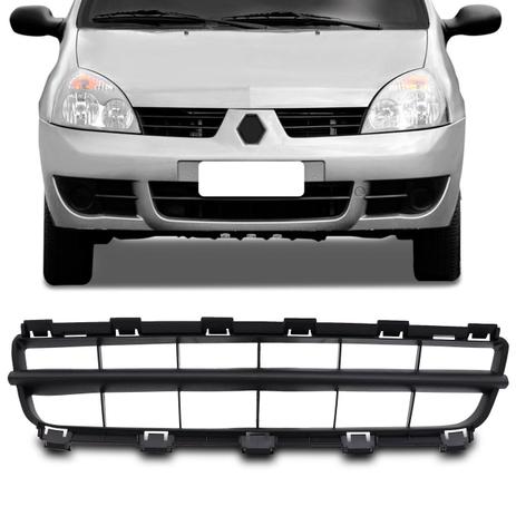 Grade Dianteira Central Para-choque Clio 2006 2007 2008 2009 2010 2011 Preto - Prime Menor preço em Grade Dianteira Central Para-choque Clio 2006 2007 2008 2009 2010 2011 Preto - Prime
