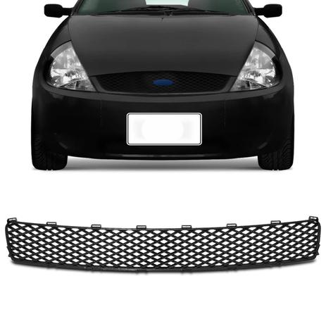 Grade Dianteira Central Para-choque Ford Ka 2002 2003 2004 2005 2006 2007 Preto - Prime Menor preço em Grade Dianteira Central Para-choque Ford Ka 2002 2003 2004 2005 2006 2007 Preto - Prime