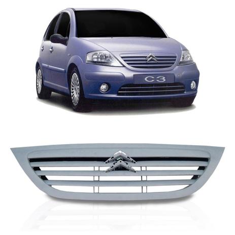 Grade Dianteira Citroën C3 2003 2004 2005 2006 2007 - Retov Menor preço em Grade Dianteira Citroën C3 2003 2004 2005 2006 2007 - Retov