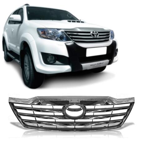 Grade Dianteira Hilux Sw4 2012 2013 2014 Cromado Cinza - Sp acessórios Menor preço em Grade Dianteira Hilux Sw4 2012 2013 2014 Cromado Cinza - Sp acessórios