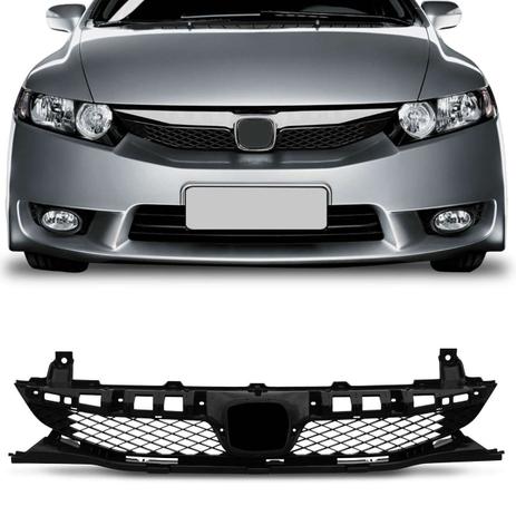 Grade Dianteira New Civic 2009 2010 2011 Preta - Blawer Menor preço em Grade Dianteira New Civic 2009 2010 2011 Preta - Blawer
