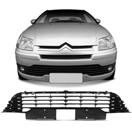 Grade Dianteira Para-choque Citroen C4 Hatch Pallas 2008 2009 2010 2011 2012 2013 Preto - Prime Menor preço em Grade Dianteira Para-choque Citroen C4 Hatch Pallas 2008 2009 2010 2011 2012 2013 Preto - Prime