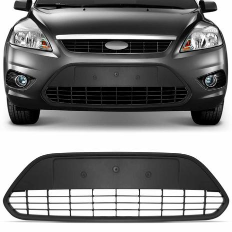 Grade Dianteira Para-choque Focus Hatch Sedan 2008 2009 2010 2011 2012 2013 Preto Espaço Placa - Prime Menor preço em Grade Dianteira Para-choque Focus Hatch Sedan 2008 2009 2010 2011 2012 2013 Preto Espaço Placa - Prime
