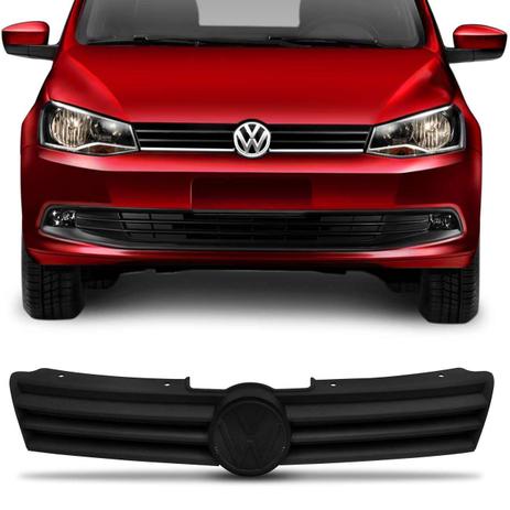 Grade Dianteira Radiador Gol G6 2013 a 2016 Preta Texturizada Espaço Emblema - Blawer Menor preço em Grade Dianteira Radiador Gol G6 2013 a 2016 Preta Texturizada Espaço Emblema - Blawer