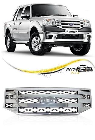 Grade Frontal Dianteira Ford Ranger 2010 2011 2012 Cromada Menor preço em Grade Frontal Dianteira Ford Ranger 2010 2011 2012 Cromada